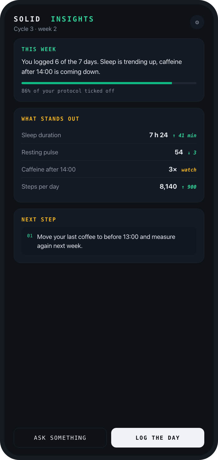 Solid Protocol, de app